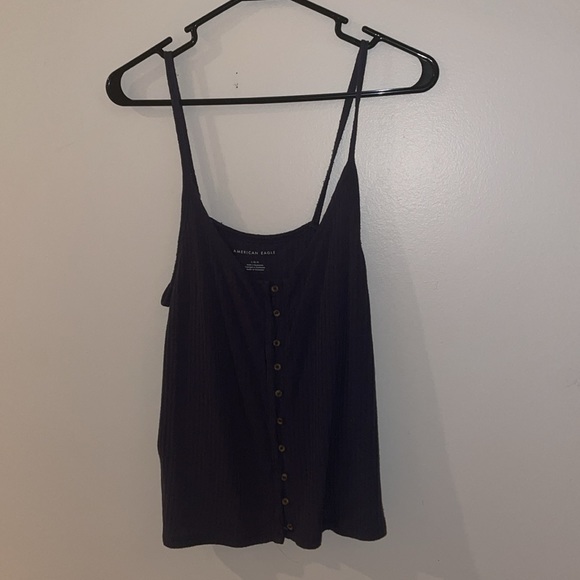 American Eagle Navy Blue Tank Top with Button-up Front - Picture 2 of 8